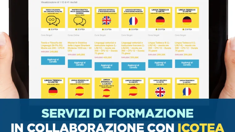 Servizi di formazione in collaborazione con Icotea